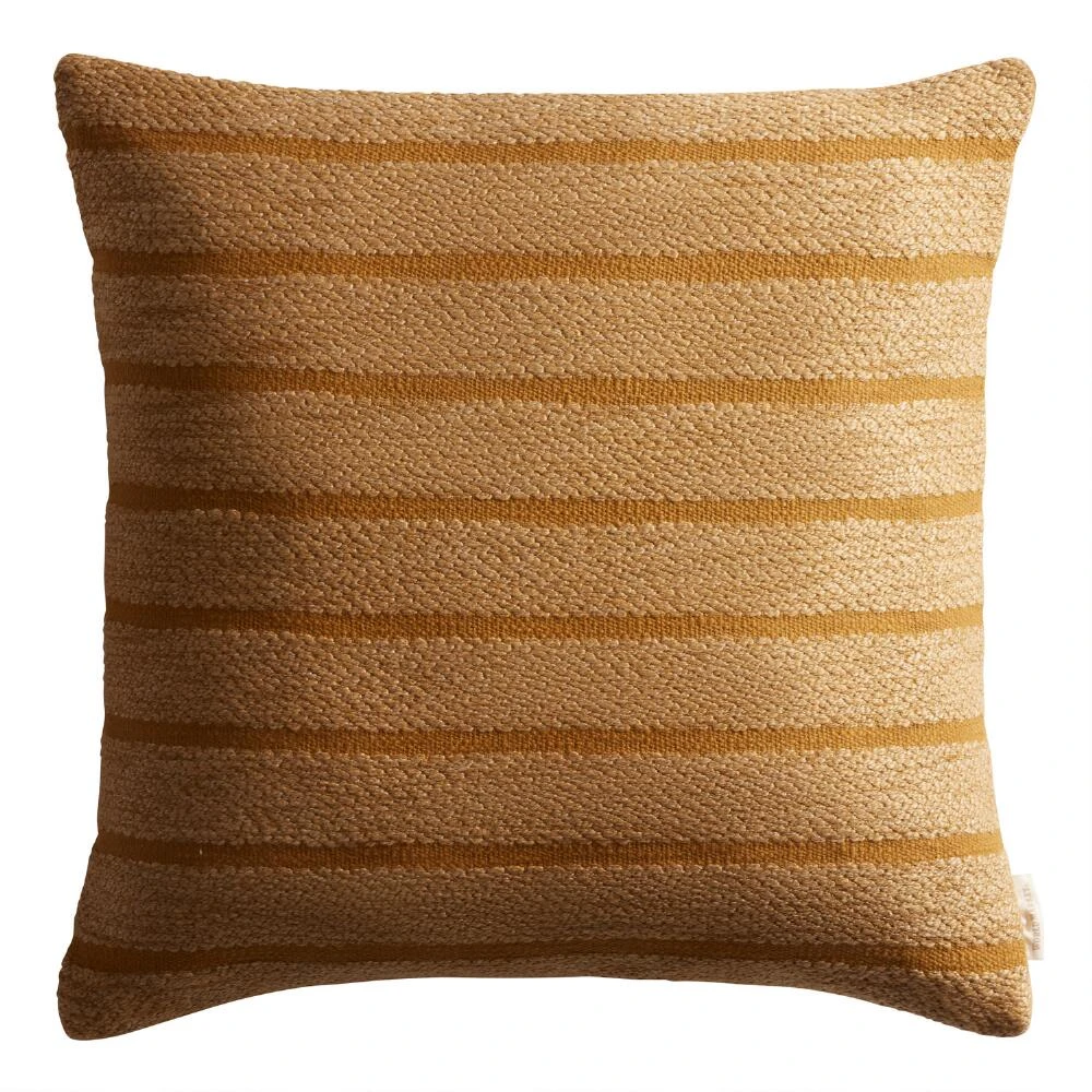 World Market Oversized Tonal Stripe Throw Pillow - Image 7