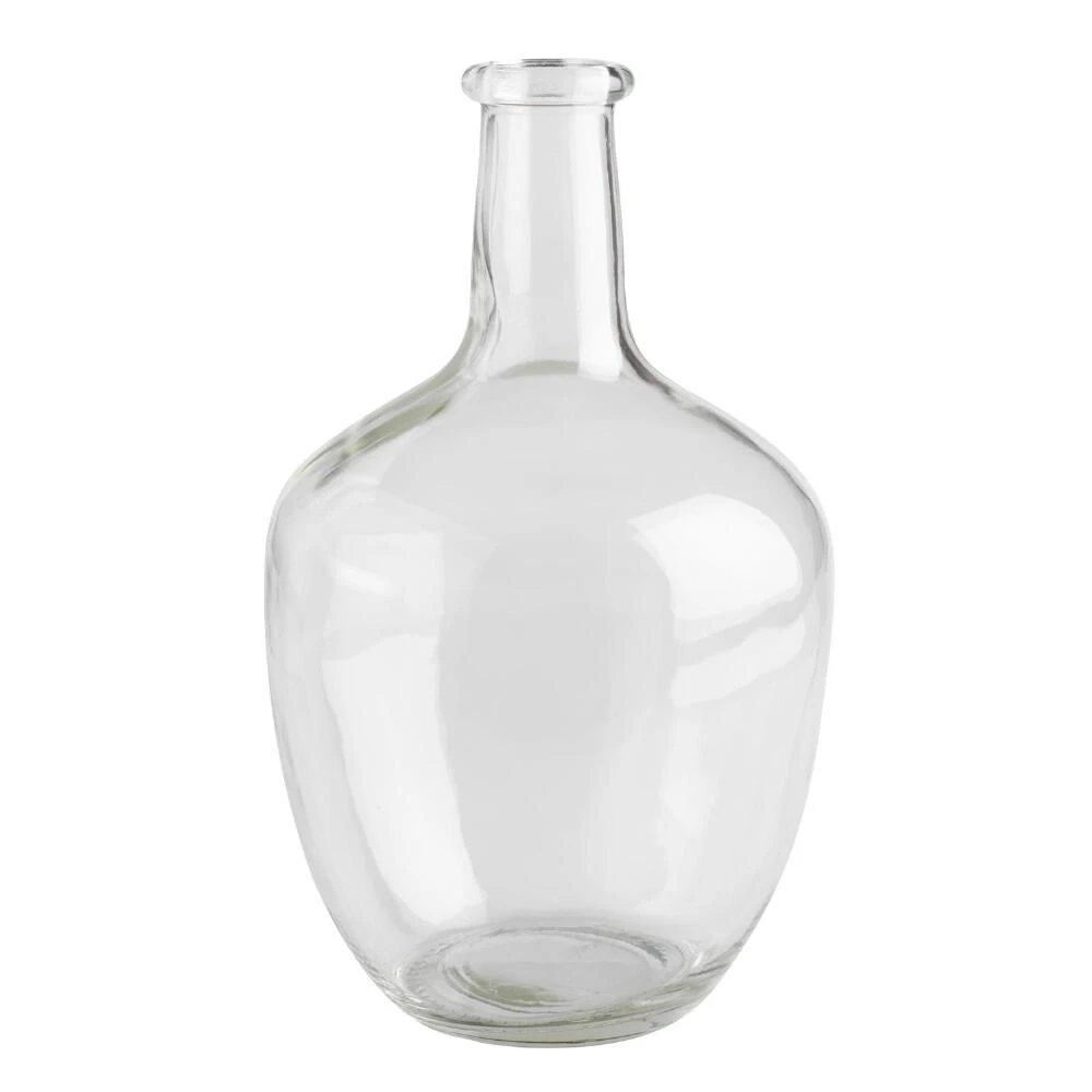 World Market Long Neck Clear Glass Vase