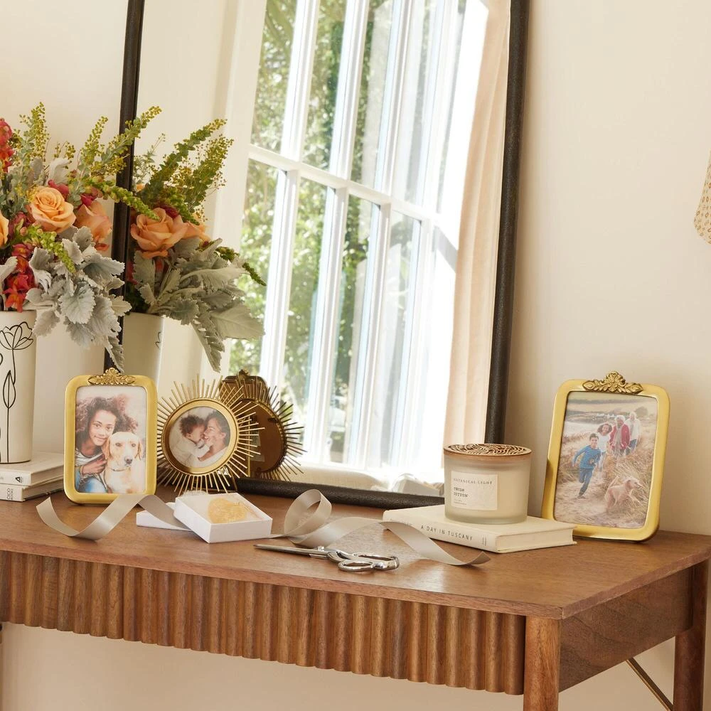 World Market Gold Metal Vintage Inspired Frame - Image 2