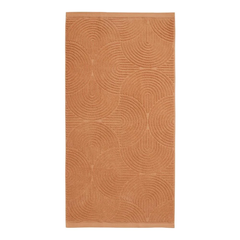 World Market Hazel Brown Sculpted Arches Bath Towel - Image 2