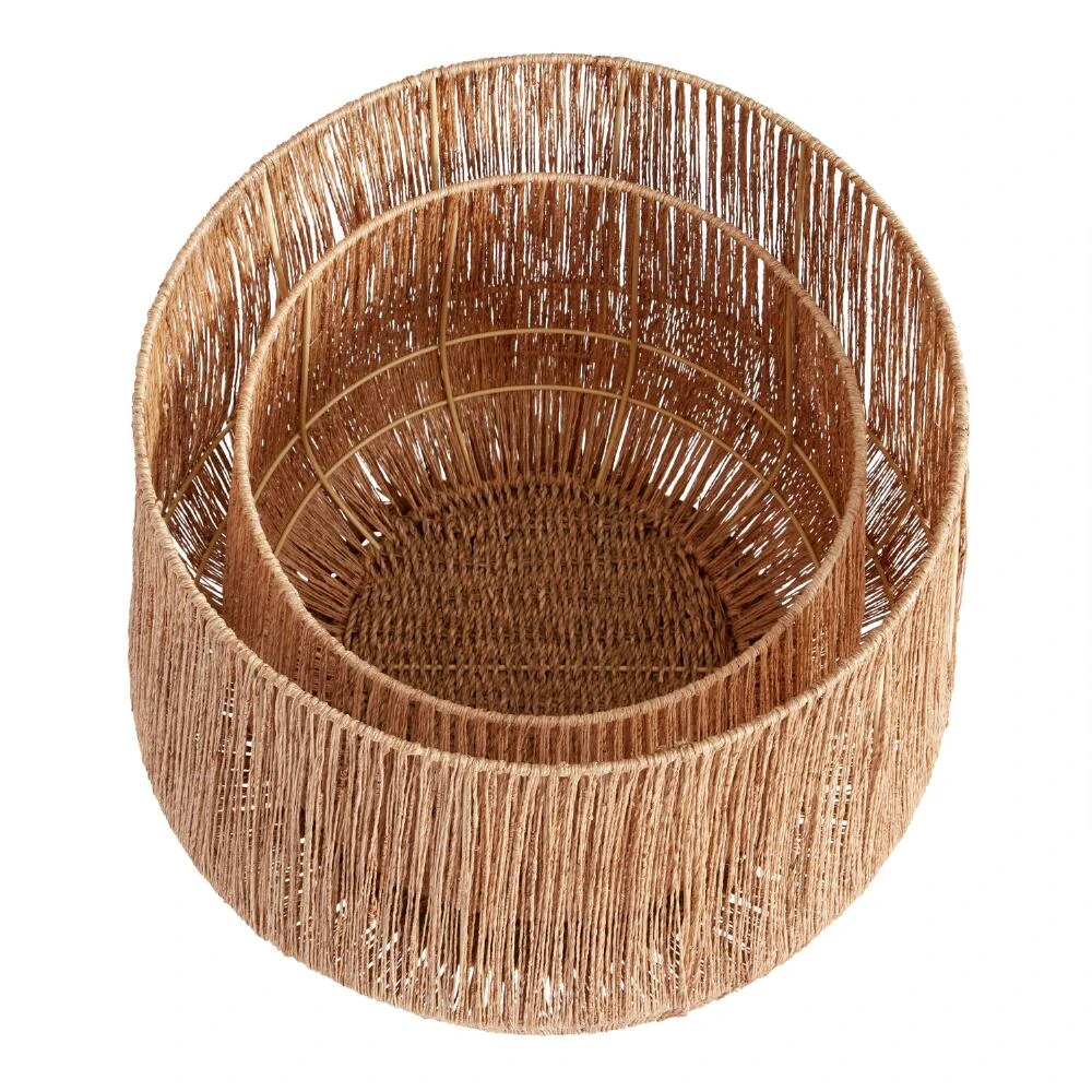 World Market Jute Vertical Weave Adison Basket - Image 2