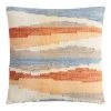 World Market Orange and Blue Chindi Indoor Outdoor Throw Pillow