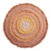 World Market Round Yellow And Orange Concentric Throw Pillow