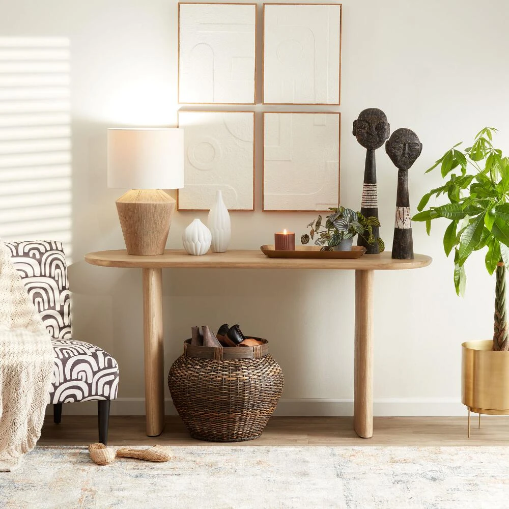 World Market White Rice Paper Geo Framed Wall Art 4 Piece - Image 2