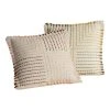 World Market Ivory Quadrant Stripe Throw Pillow