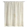 World Market Sofia Ivory Tufted Floral Outline Shower Curtain