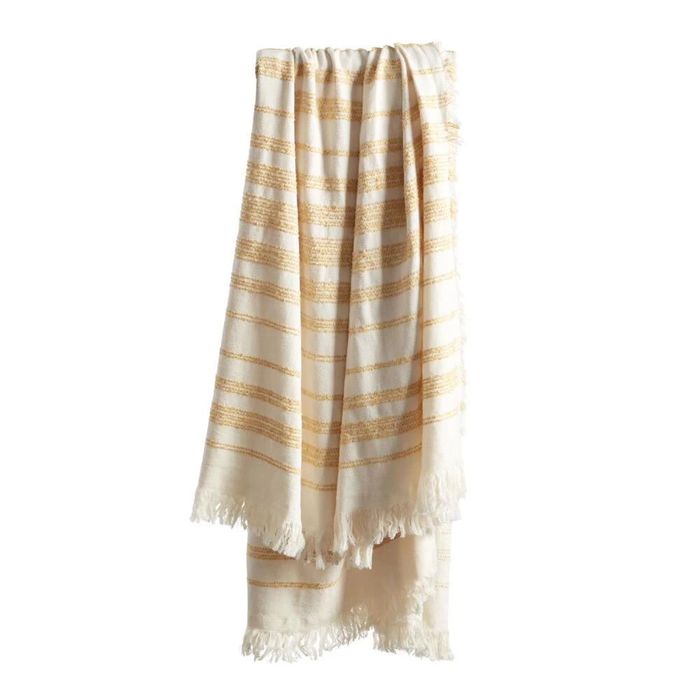 World Market Chenille Stripe Throw Blanket - Image 5