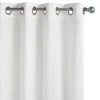 World Market Harlow White Cotton Grommet Top Curtains Set Of 2