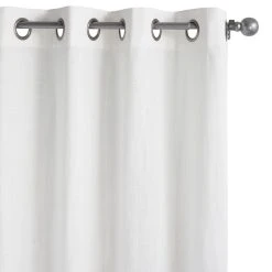 World Market Harlow White Cotton Grommet Top Curtains Set Of 2