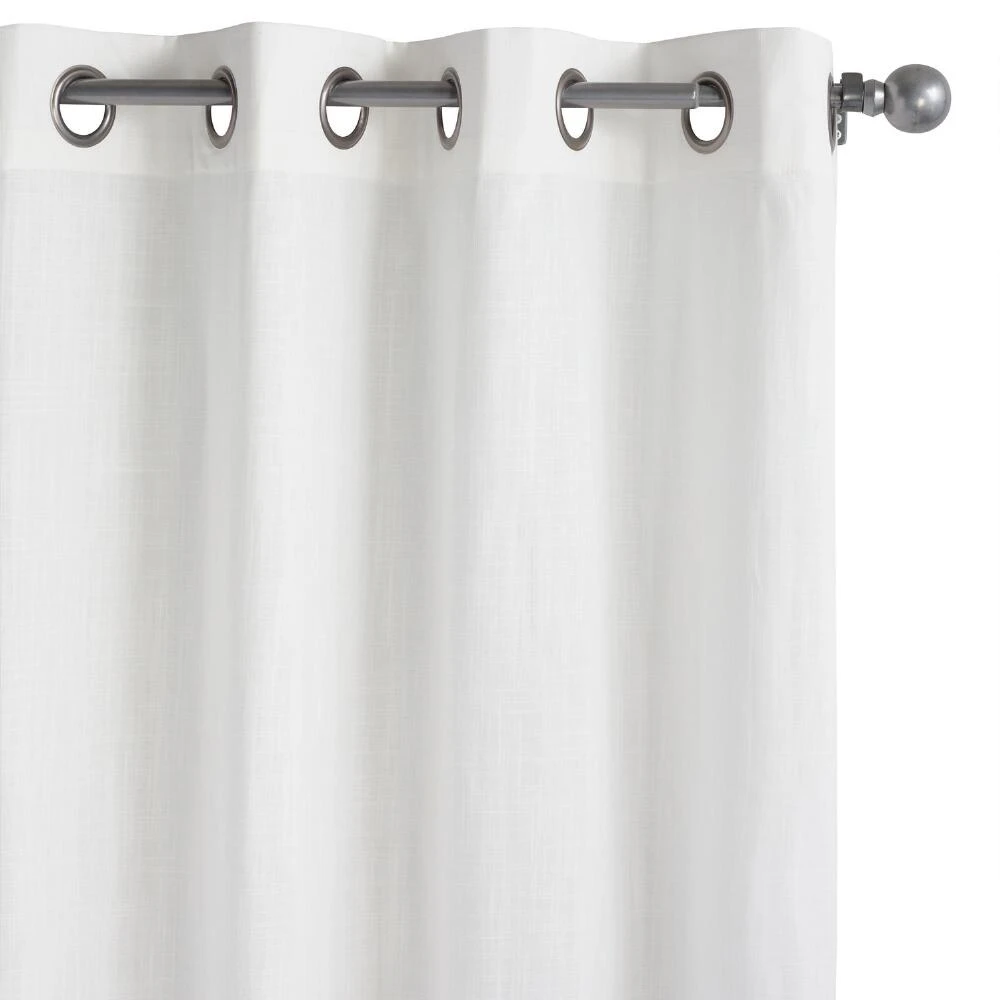World Market Harlow White Cotton Grommet Top Curtains Set Of 2