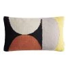 World Market Woven Circles Indoor Outdoor Lumbar Pillow