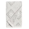 World Market Zena Ivory And Black Diamond Honeycomb Hand Towel