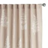 World Market Lyla Tan Embroidered Fern Sleeve Top Curtains Set Of 2