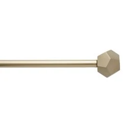 World Market Matte Gold Prism Finial Curtain Rod