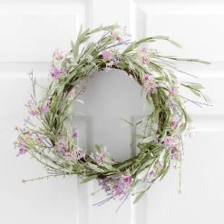 World Market Faux Lavender And Twig Wreath