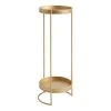 World Market Matte Gold Metal 2 Tier Plant Stand