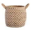 World Market Bianca Macrame Seagrass Tote Basket