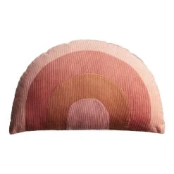 World Market Warm Rainbow Velvet Corduroy Throw Pillow