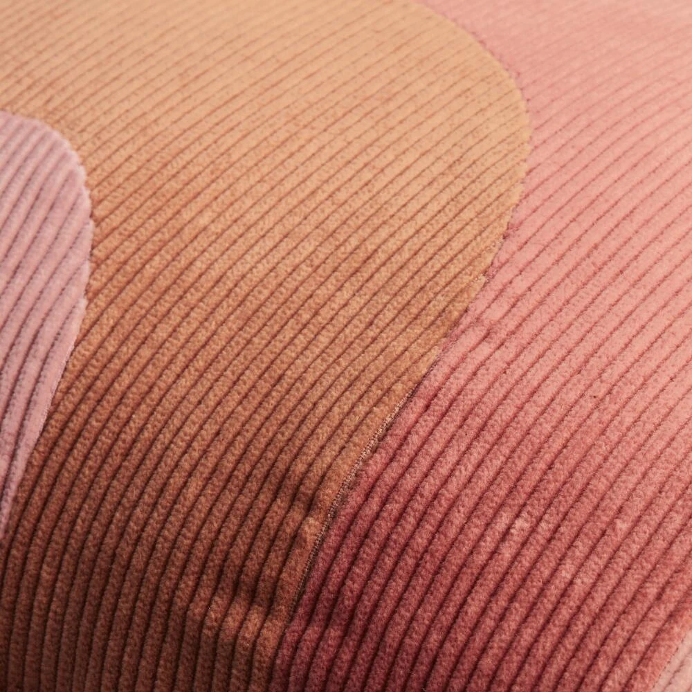 World Market Warm Rainbow Velvet Corduroy Throw Pillow - Image 4