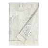 World Market Morgan Gray And Off White Sculpted Spiral Bath Towel