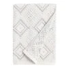 World Market Zena Ivory And Black Diamond Honeycomb Bath Towel