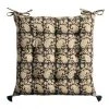 World Market Black And White Paisley Jaipur Block Print Chair Cushion