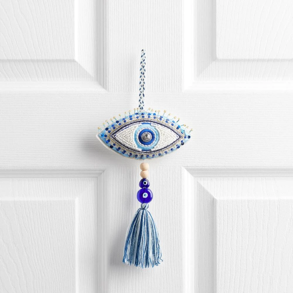 World Market Beaded Evil Eye Hanging Decor