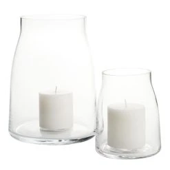 World Market Marlow Clear Glass Hurricane Candle Holder