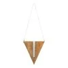World Market Modern Wood Triangle Hanging Test Tube Vase