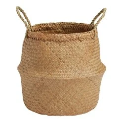 World Market Ellery Natural Seagrass Belly Basket