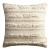 World Market Ivory Eyelash Tufted Stripe Throw Pillow