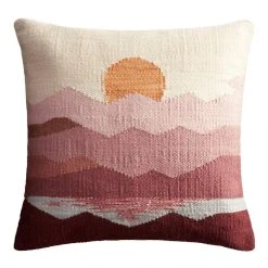 World Market Warm Sunset Indoor Outdoor Throw Pillow