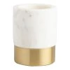 World Market Maxwell Marble And Gold Metal Pencil Cup
