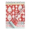 World Market Miriam Coral And Aqua Ikat Bath Towel