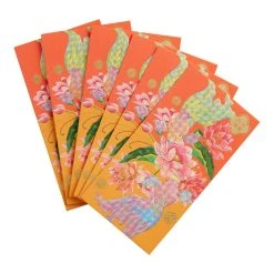 World Market Red Koi Fish Lunar New Year Lucky Envelope 6 Pack
