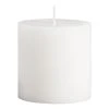 World Market 3x3 White Unscented Pillar Candle
