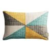 World Market Woven Kaleidoscope Indoor Outdoor Lumbar Pillow