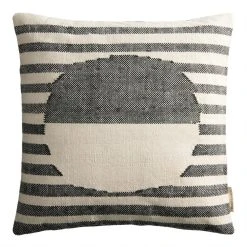 World Market Black And Ivory Stripe Sol Indoor Outdoor Throw Pillow