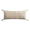 World Market Extra Wide Diamond Stripe Indoor Outdoor Lumbar Pillow
