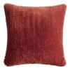 World Market Terracotta Faux Fur Throw Pillow