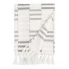 World Market Sloan Black And Ivory Sculpted Stripe Bath Towel