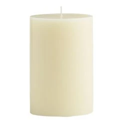 World Market 4x6 Ivory Unscented Pillar Candle