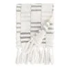 World Market Sloan Black And Ivory Sculpted Stripe Hand Towel