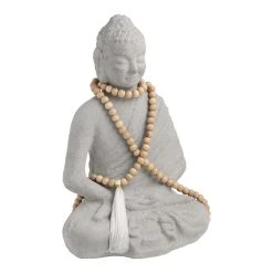 World Market CRAFT Buddha With Mala Beads Decor