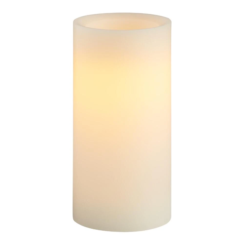 World Market 3x6 Ivory Flameless LED Pillar Candle
