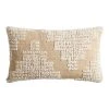 World Market Natural and Ivory Woven Peaks Lumbar Pillow