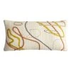 World Market Abstract Contoured Line Lumbar Pillow