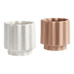 World Market Wavy Channel Ceramic Planter