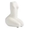 World Market White Ceramic Femme Figural Vase