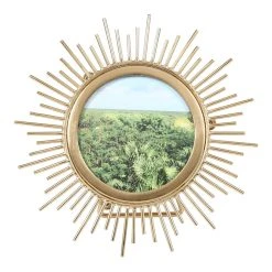 World Market Gold Metal Sunburst Frame